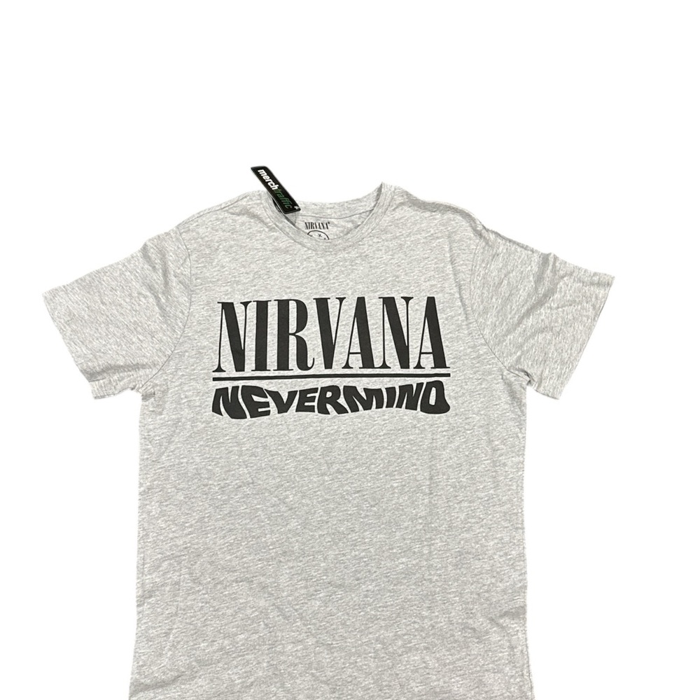 Nirvana Nevermind Gray Graphic Band T-Shirt